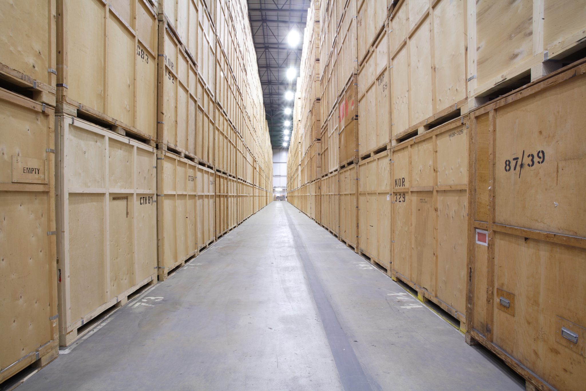 Inside JamVans storage facility