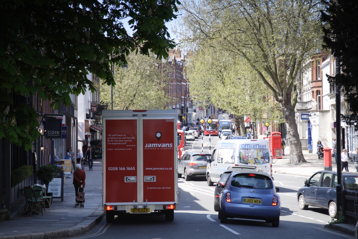 JamVans removal van North London