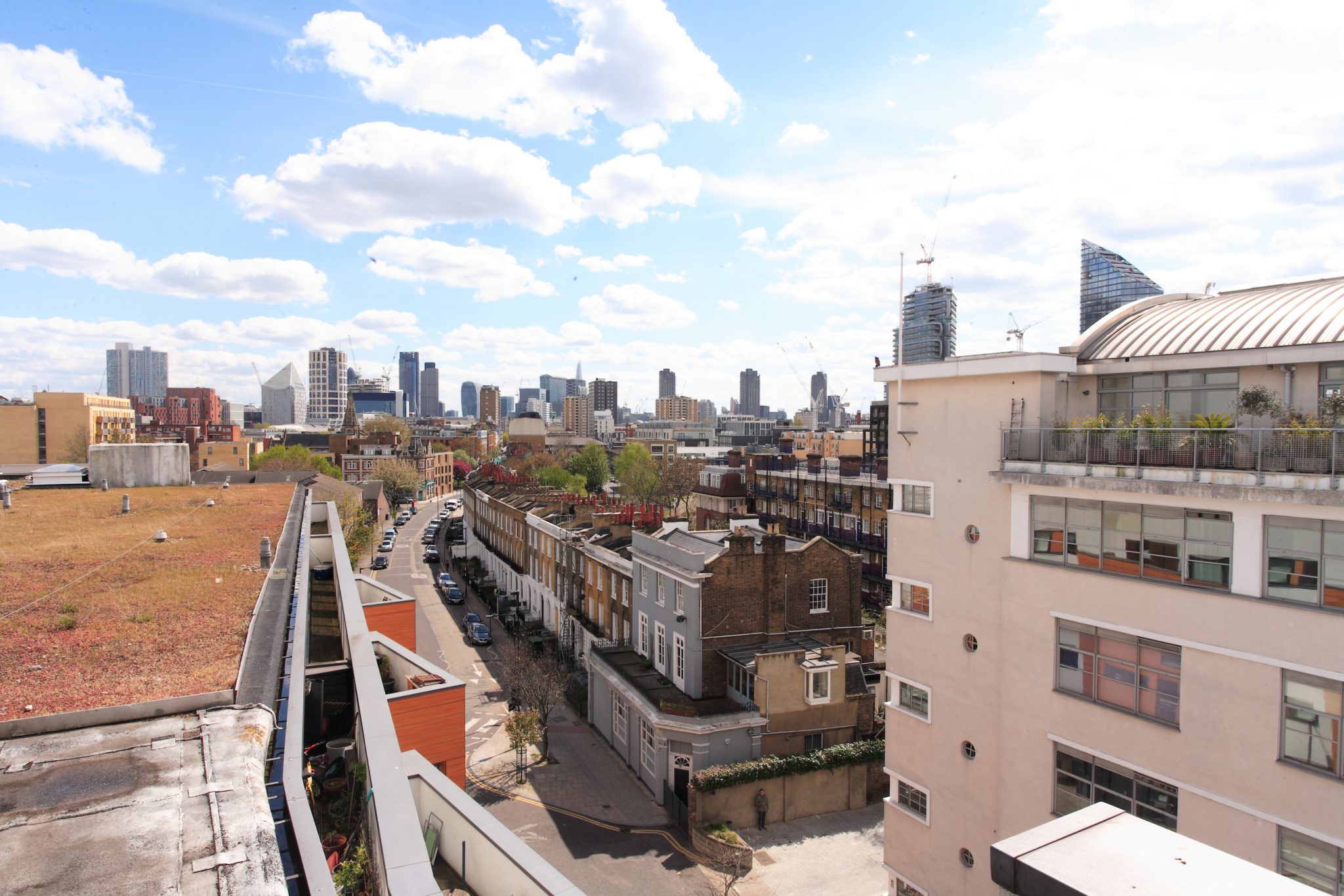 Birds eye view of London